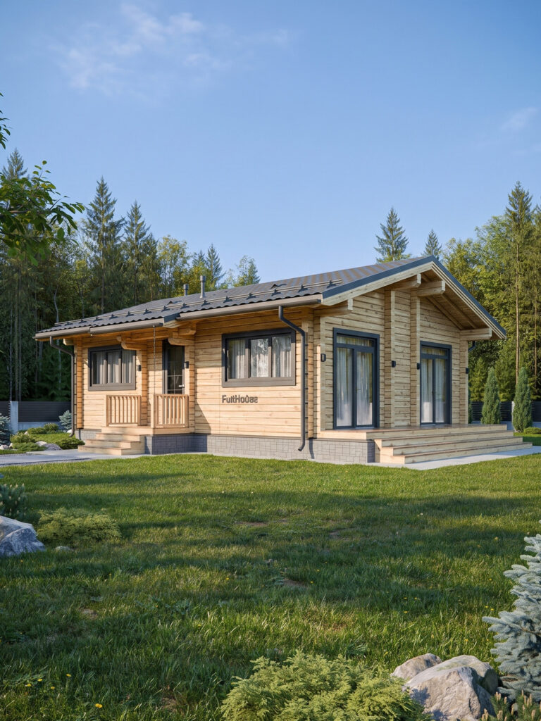 Кедровый шале c 3 спальнями | 84 m²
